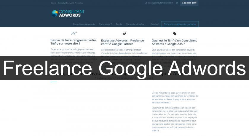Freelance Google Adwords Freelance Google Adwords