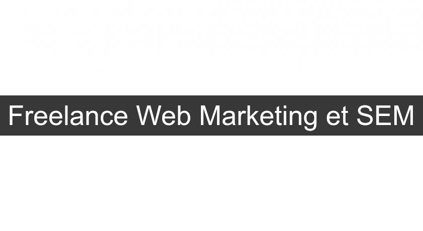 Freelance Web Marketing et SEM Freelance Web Marketing et SEM