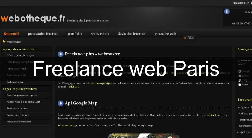 Freelance web Paris