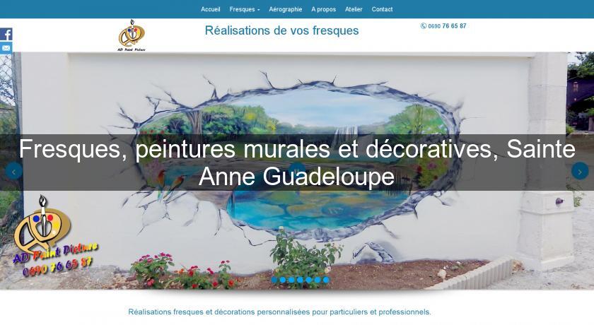 Fresques, peintures murales et décoratives, Sainte Anne Guadeloupe Fresques, peintures murales et décoratives, Sainte Anne Guadeloupe
