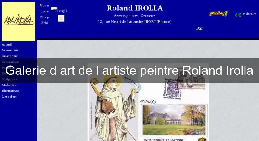 Galerie d'art de l'artiste peintre Roland Irolla