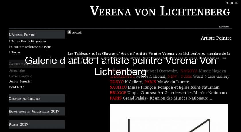 Galerie d'art de l'artiste peintre Verena Von Lichtenberg Galerie d'art de l'artiste peintre Verena Von Lichtenberg