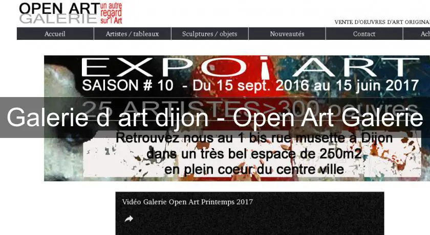Galerie d'art dijon - Open Art Galerie