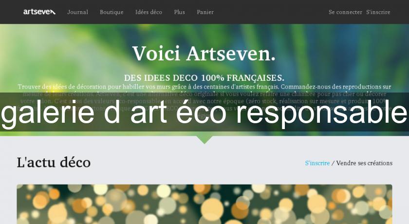 galerie d'art éco responsable