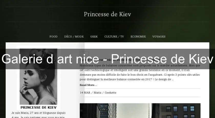 Galerie d'art nice - Princesse de Kiev
