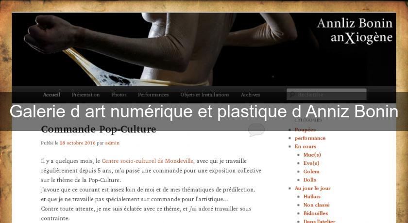 Galerie d'art numérique et plastique d'Anniz Bonin