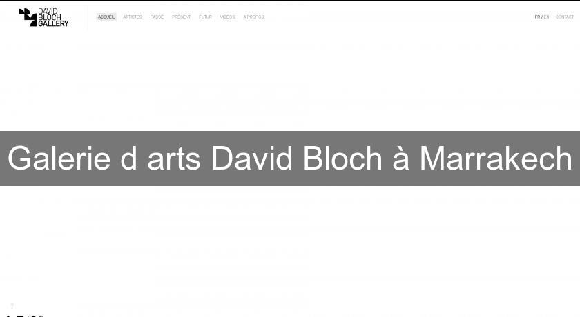 Galerie d'arts David Bloch à Marrakech