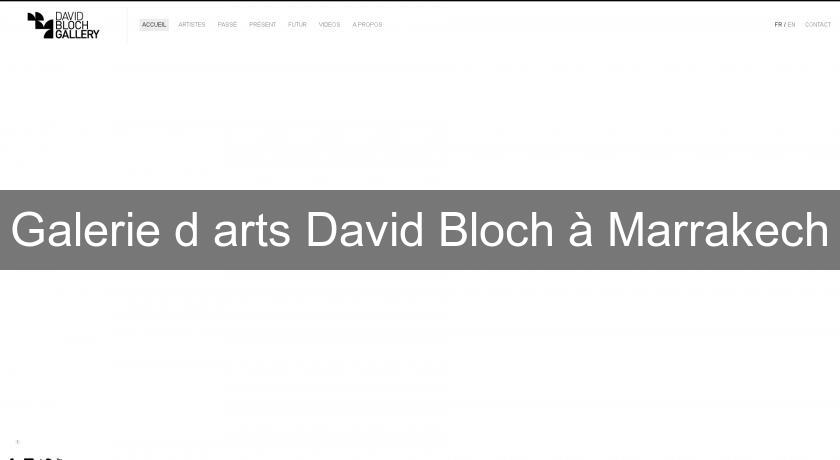 Galerie d'arts David Bloch à Marrakech Galerie d'arts David Bloch à Marrakech