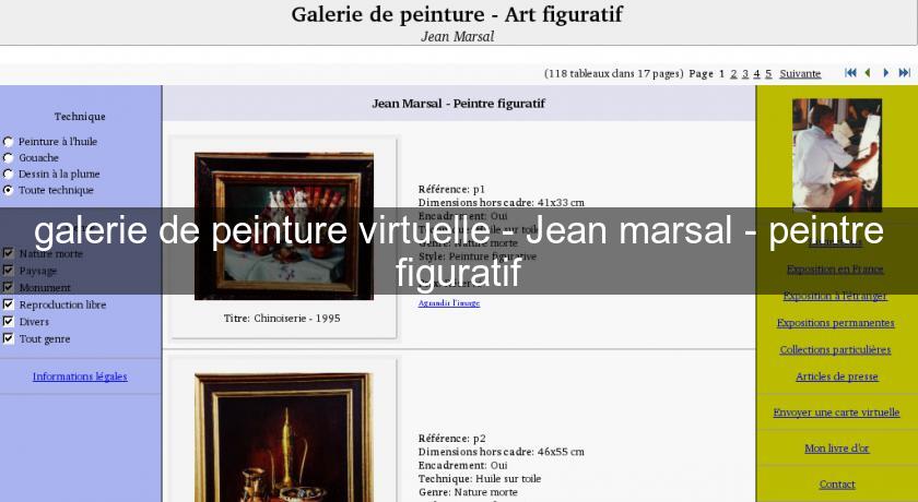 galerie de peinture virtuelle - Jean marsal - peintre figuratif galerie de peinture virtuelle - Jean marsal - peintre figuratif