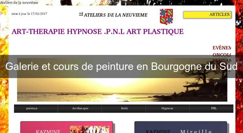 Galerie et cours de peinture en Bourgogne du Sud