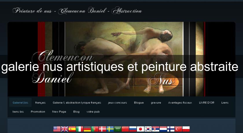 galerie nus artistiques et peinture abstraite 