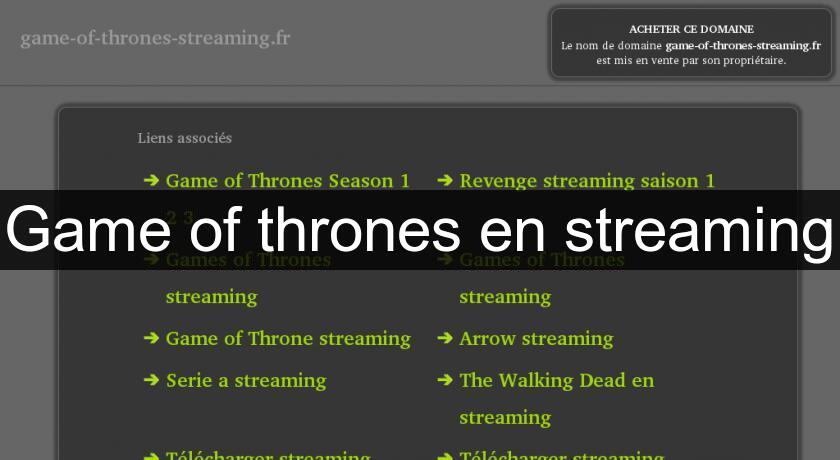 Game of thrones stream fr on sale