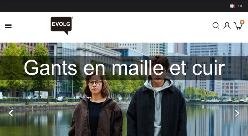 Gants en maille et cuir Gants en maille et cuir