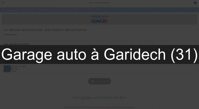 Garage auto à Garidech (31)