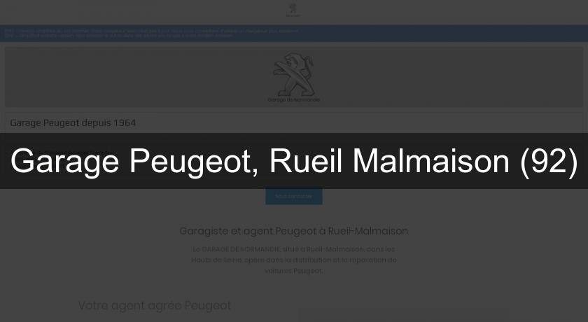 Garage Peugeot, Rueil Malmaison (92)