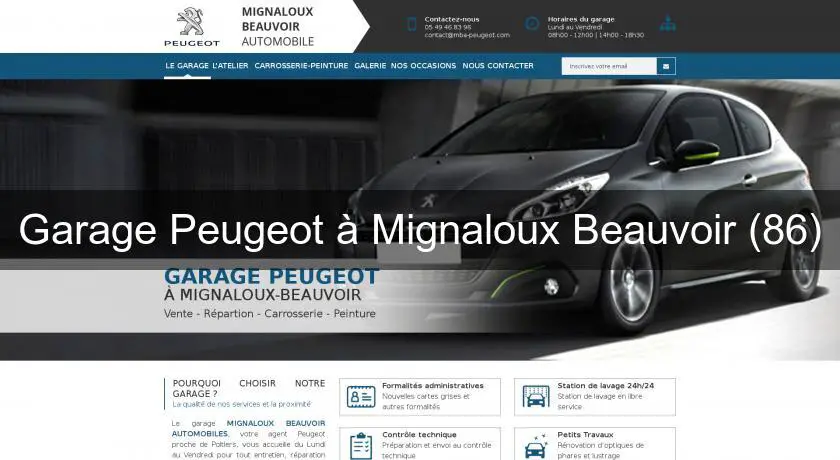 Garage Peugeot à Mignaloux Beauvoir (86)