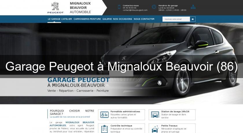 Garage Peugeot à Mignaloux Beauvoir (86) Garage Peugeot à Mignaloux Beauvoir (86)