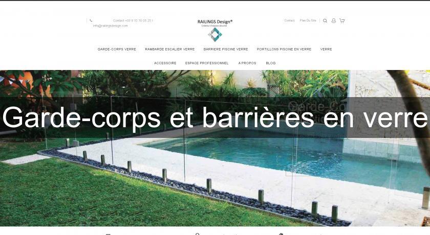 Garde-corps et barrières en verre Garde-corps et barrières en verre