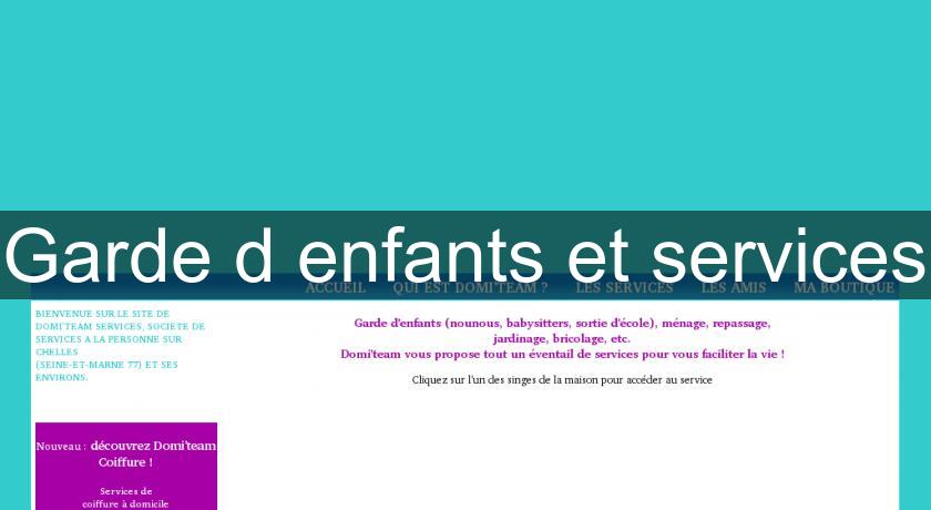 Garde d'enfants et services Garde d'enfants et services