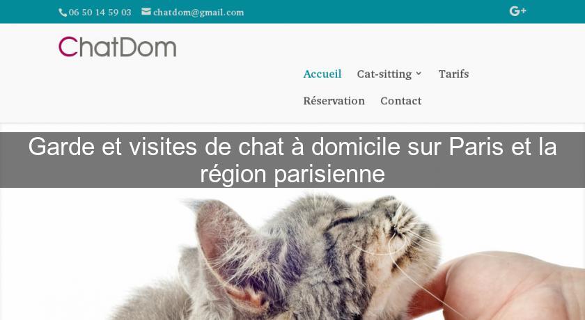 Garde et visites de chat à domicile sur Paris et la région parisienne