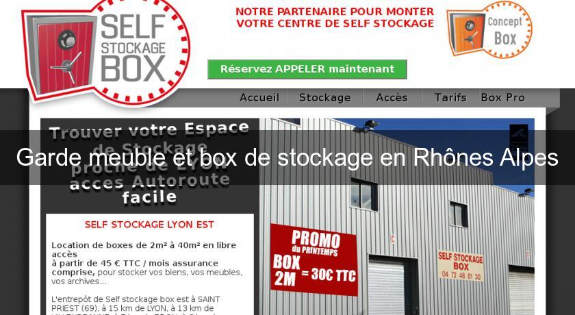 Garde meuble et box de stockage en Rhônes Alpes Garde meuble et box de stockage en Rhônes Alpes