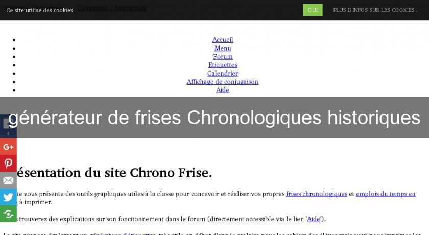 générateur de frises Chronologiques historiques générateur de frises Chronologiques historiques