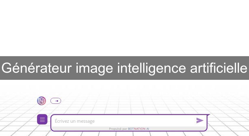 Générateur image intelligence artificielle