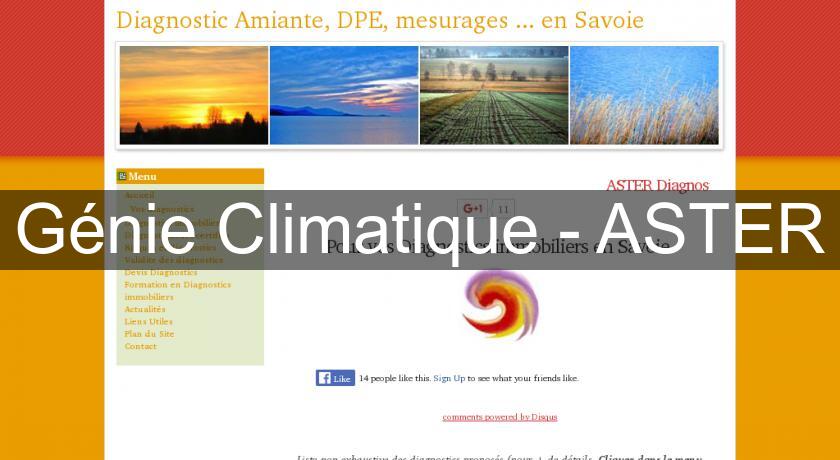 Génie Climatique - ASTER Génie Climatique - ASTER
