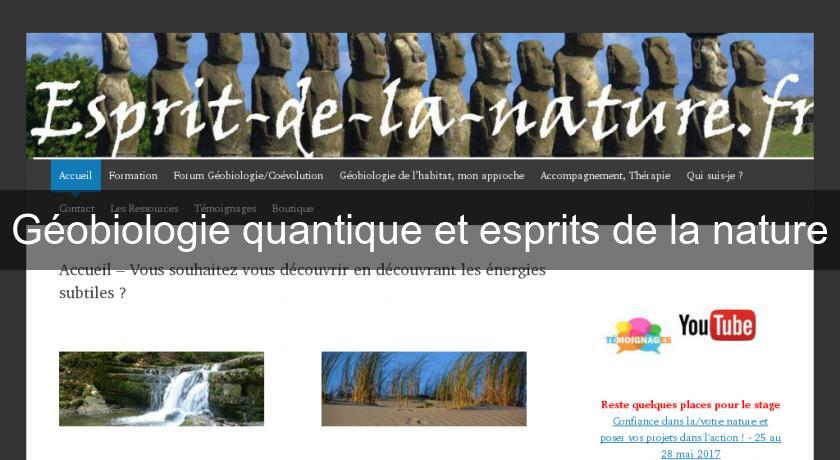 Géobiologie quantique et esprits de la nature Géobiologie quantique et esprits de la nature