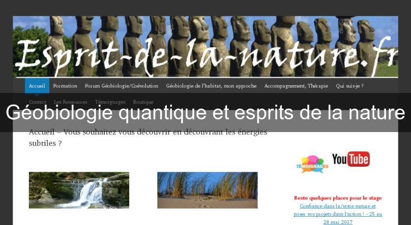 Géobiologie quantique et esprits de la nature