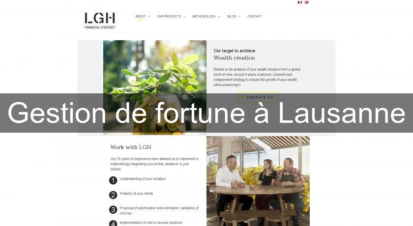 Gestion de fortune à Lausanne Gestion de fortune à Lausanne