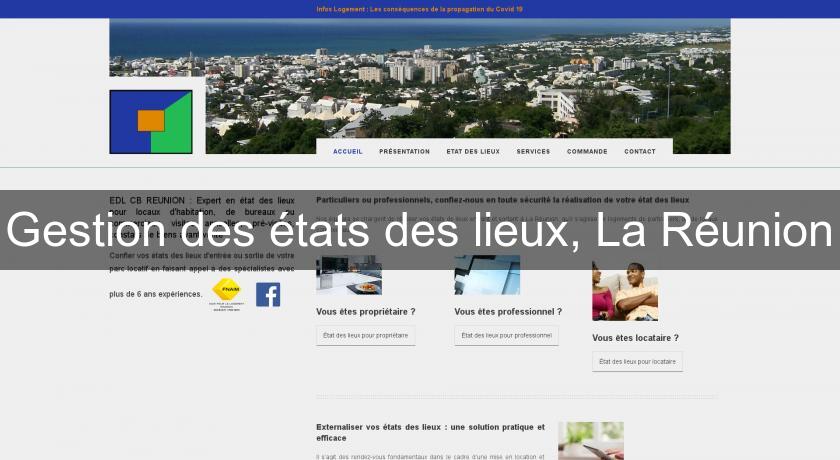 Gestion des états des lieux, La Réunion Gestion des états des lieux, La Réunion