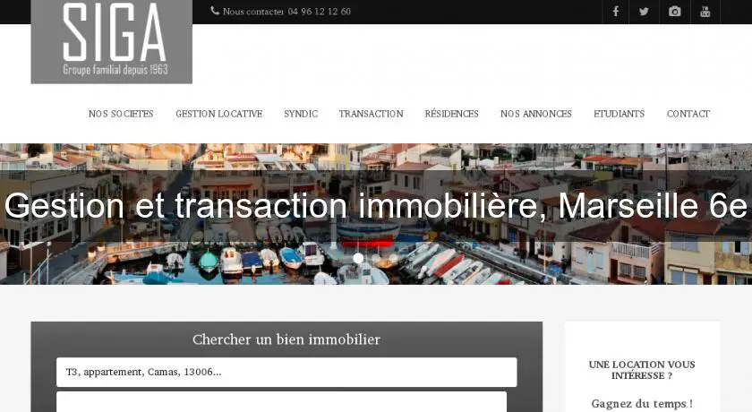 Gestion et transaction immobilière, Marseille 6e