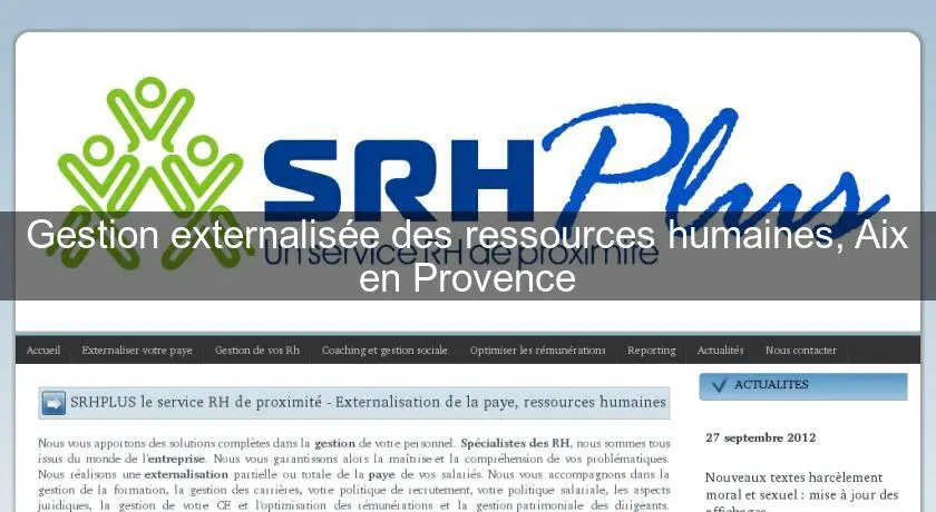 Gestion externalisée des ressources humaines, Aix en Provence