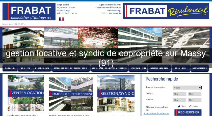 gestion locative et syndic de copropriéte sur Massy (91) gestion locative et syndic de copropriéte sur Massy (91)