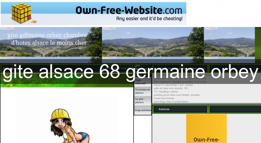 gite alsace 68 germaine orbey