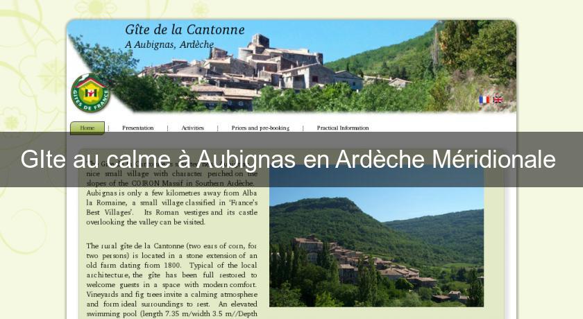 GIte au calme à Aubignas en Ardèche Méridionale GIte au calme à Aubignas en Ardèche Méridionale