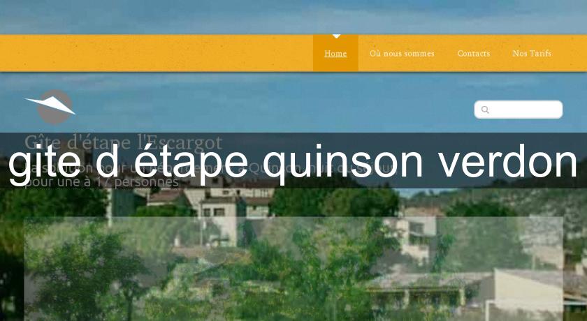 gite d'étape quinson verdon gite d'étape quinson verdon