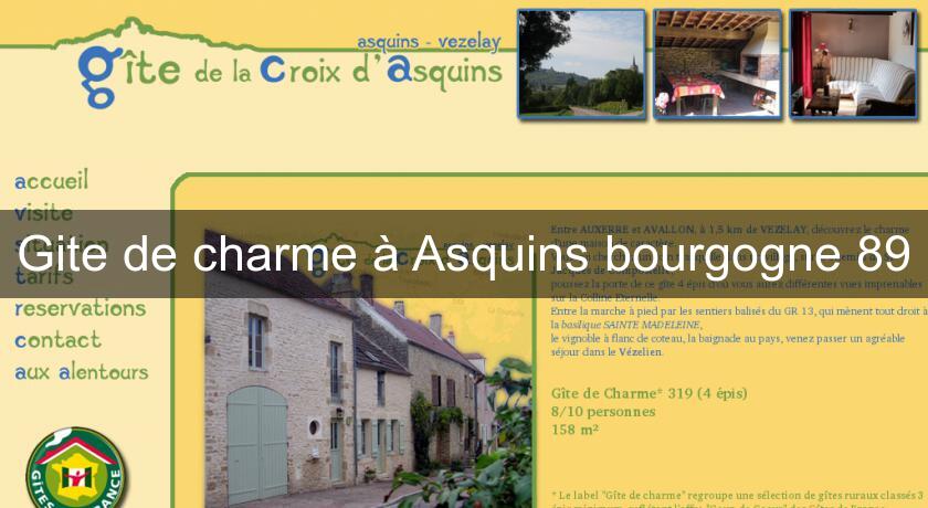 Gite de charme à Asquins bourgogne 89