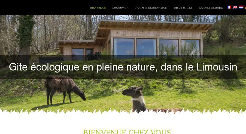 Gite écologique en pleine nature, dans le Limousin