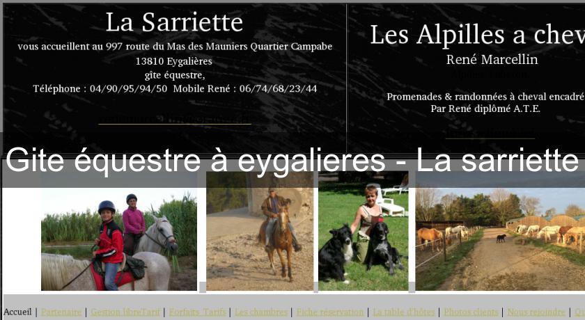 Gite équestre à eygalieres - La sarriette Gite équestre à eygalieres - La sarriette