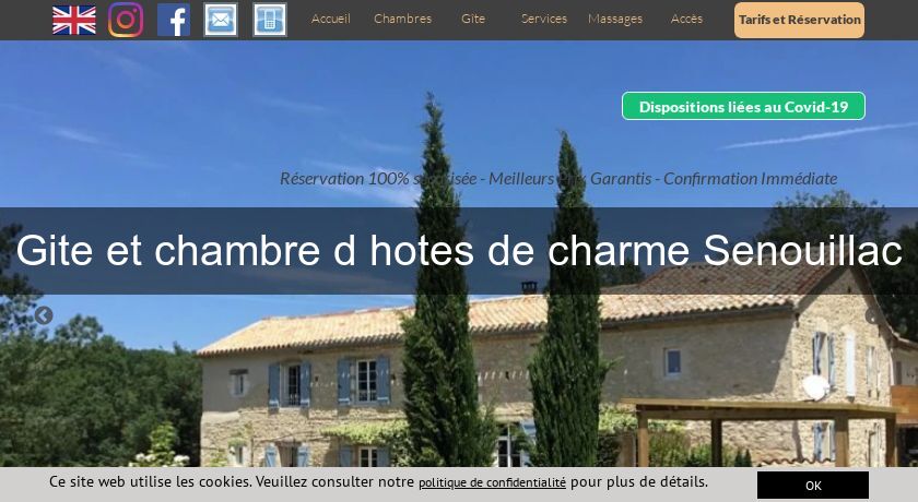 Gite et chambre d'hotes de charme Senouillac