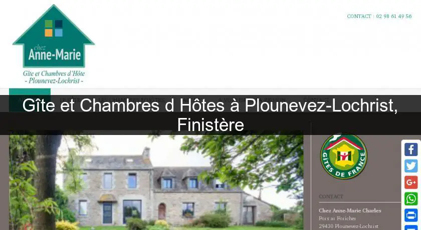 Gîte et Chambres d'Hôtes à Plounevez-Lochrist, Finistère