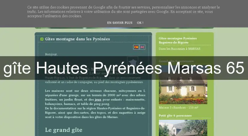 gîte Hautes Pyrénées Marsas 65