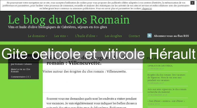 Gite oelicole et viticole Hérault Gite oelicole et viticole Hérault