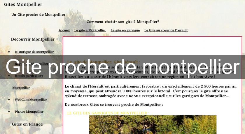 Gite proche de montpellier Gite proche de montpellier