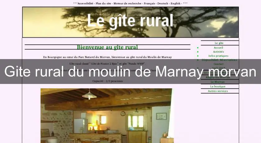 Gite rural du moulin de Marnay morvan