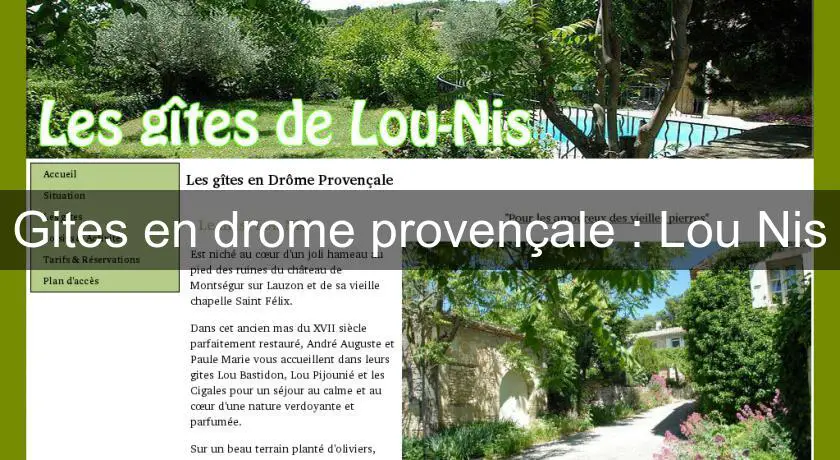 Gites en drome provençale : Lou Nis