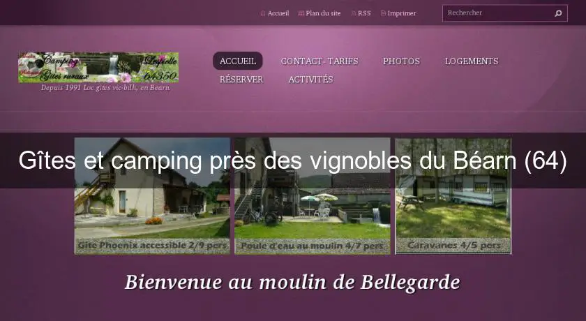 Gîtes et camping près des vignobles du Béarn (64)