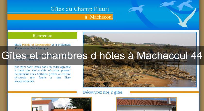 Gîtes et chambres d'hôtes à Machecoul 44